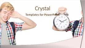  Presentation with time management - Theme enhanced with  background and a  colored foreground