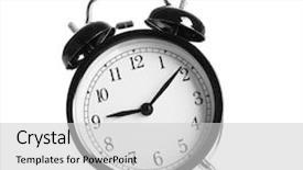  Presentation with alarm - Presentation featuring alarm-clock-on-white-background background and a light gray colored foreground
