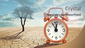 Presentation with climate change - Theme enhanced with alarm-clock-with-five-minutes background and a light blue colored foreground