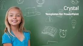  Presentation with cute doodles - Presentation design having cows in a farm dairy cows cowshed background and a dark gray colored foreground