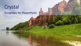  Presentation with flood - Colorful theme enhanced with alarm water level on wisla backdrop and a lemonade colored foreground