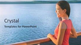  Presentation with cruise ship - PPT layouts consisting of alasca - cruise ship alaska travel vacation background and a light blue colored foreground