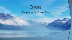  Presentation with united - Presentation featuring alasca - unusual summer landscapes of alaska background and a light blue colored foreground