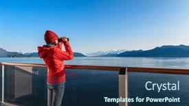  Presentation with cruise ship - Slide set enhanced with alaska-glacier-bay-cruise-ship background and a ocean colored foreground