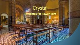  Presentation with church altar - Theme with alba-italy-june-23-2020 background and a tawny brown colored foreground