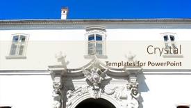  Presentation with transylvania - Slide set enhanced with alba-iulia-medieval-stronghold-famous background and a soft green colored foreground