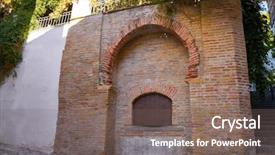  Presentation with islam andalusia - PPT theme enhanced with albaicin of granada aljibe cistern background and a violet colored foreground