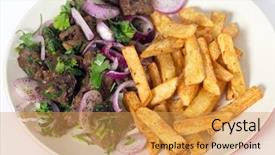  Presentation with middle east - Audience pleasing presentation theme consisting of albanian liver a traditional turkish spiced lamb's liver recipe popular throughout the middle east and greece backdrop and a yellow colored foreground