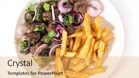  Presentation with liver - PPT theme featuring albanian liver a traditional turkish spiced lamb's liver recipe popular throughout the middle east background and a yellow colored foreground