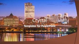  Presentation with new york - Audience pleasing PPT layouts consisting of albany-new-york-usa-skyline backdrop and a tawny brown colored foreground