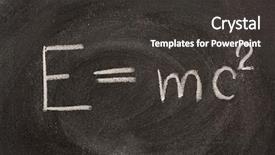  Presentation with mass - Colorful slide set enhanced with albert einstein well known physical backdrop and a dark gray colored foreground