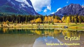  Presentation with shining - Beautiful presentation theme featuring alberta - shining day in canmore backdrop and a tawny brown colored foreground