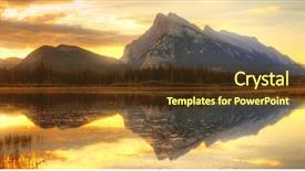  Presentation with banff national park - Theme featuring  background and a  colored foreground