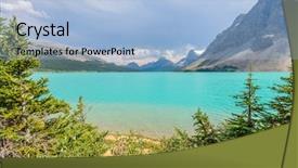  Presentation with rock climbing to top of mountain - Slides having alberta canada rocky mountains bow background and a light blue colored foreground