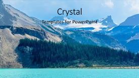  Presentation with mountain lake - PPT layouts enhanced with alberta canada rocky mountains bow background and a light blue colored foreground