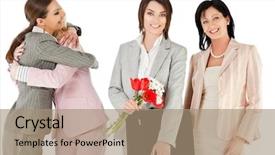  Presentation with group - PPT theme featuring chicken curry with rice on white plate background and a sky blue colored foreground