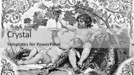  Presentation with angels - Colorful PPT theme enhanced with album christmas - little angels engraving by bod backdrop and a light gray colored foreground