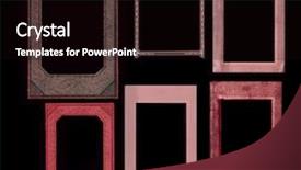  Presentation with vintage floral frames - Presentation theme enhanced with album christmas - set of vintage red frames background and a black colored foreground