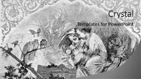  Presentation with engraving - Slides having album christmas - winter engraving by bod background and a  colored foreground