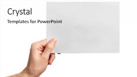  Presentation with white sheet - Presentation with album format - male hand holding clean sheet background and a white colored foreground