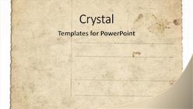  Presentation with photo album - PPT theme with album frame - vintage photo card scanned background and a lemonade colored foreground