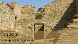  Presentation with albuquerque - Cool new PPT theme with albuquerque - native american stone ruins backdrop and a  colored foreground