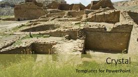  Presentation with albuquerque - Cool new PPT layouts with albuquerque - native american stone ruins backdrop and a  colored foreground