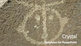  Presentation with albuquerque - Slide deck with albuquerque - petroglyphs on rocks background and a  colored foreground