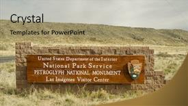  Presentation with albuquerque - Theme enhanced with albuquerque - visitor center entrance sign background and a  colored foreground