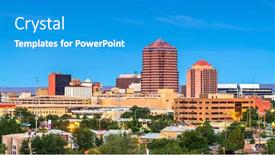  Presentation with albuquerque - Amazing presentation having albuquerque-new-mexico-usa-downtown backdrop and a teal colored foreground
