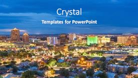  Presentation with albuquerque - Amazing slide set having albuquerque-new-mexico-usa-downtown backdrop and a teal colored foreground