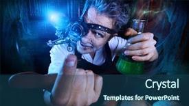  Presentation with medieval artsa - Slides having alchemy - portrait of a crazy medieval background and a ocean colored foreground