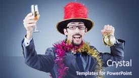  Presentation with magician - Beautiful PPT layouts featuring alchocol - magician in the business suit backdrop and a ocean colored foreground