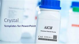  Presentation with fluoride - Presentation theme consisting of alclf-aluminium-chloride-fluoride-cas background and a sky blue colored foreground