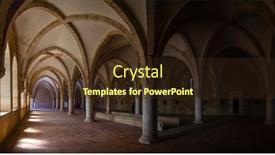  Presentation with gothic architecture - Beautiful presentation theme featuring alcobaca-portugal-july-17-2017 backdrop and a wine colored foreground