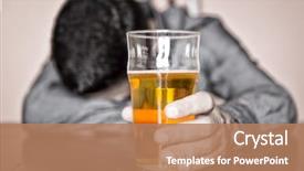  Presentation with alcohol white - Slides consisting of alcohol - black and white image background and a coral colored foreground