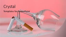  Presentation with cigarette - Audience pleasing slides consisting of paper marriage couple with divorce themed paper notes backdrop and a tawny brown colored foreground