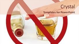  Presentation with alcohol addiction - Slides having alcohol addiction - no drink background and a lemonade colored foreground