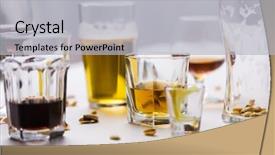  Presentation with alcohol addiction - PPT theme consisting of alcohol addiction and drunkenness concept background and a light gray colored foreground
