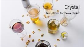 Presentation with alcohol addiction - PPT theme enhanced with alcohol addiction and drunkenness concept background and a light gray colored foreground