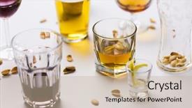  Presentation with alcohol addiction - Beautiful PPT layouts featuring alcohol addiction and drunkenness concept backdrop and a mint green colored foreground