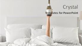  Presentation with alcohol - PPT theme enhanced with alcohol-comfort-and-morning-concept background and a light gray colored foreground