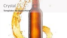  Presentation with cold beer - Colorful slide deck enhanced with alcohol-composition-from-cold-brown backdrop and a lemonade colored foreground