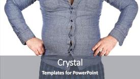  Presentation with alcohol white - Theme having alcohol disease - man with big beer belly background and a dark gray colored foreground