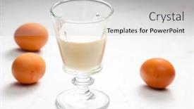  Presentation with alcohol - Slide set consisting of alcohol-drink-made-of-eggs background and a light gray colored foreground