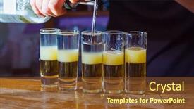  Presentation with alcohol - Theme having alcohol-drink-on-bar-cocktail background and a tawny brown colored foreground
