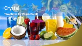  Presentation with alcohol - Amazing PPT layouts having alcohol drink backdrop and a teal colored foreground