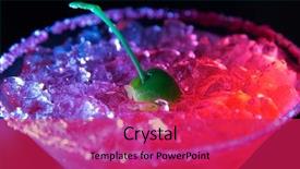  Presentation with cocktail bar - Presentation theme featuring alcohol drinks on bar cocktail background and a red colored foreground