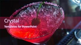  Presentation with alcohol energy drinks - Theme enhanced with alcohol drinks on bar cocktail background and a  colored foreground