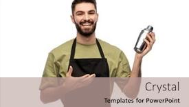  Presentation with alcohol white - Audience pleasing theme consisting of alcohol-drinks-people-and-job backdrop and a coral colored foreground